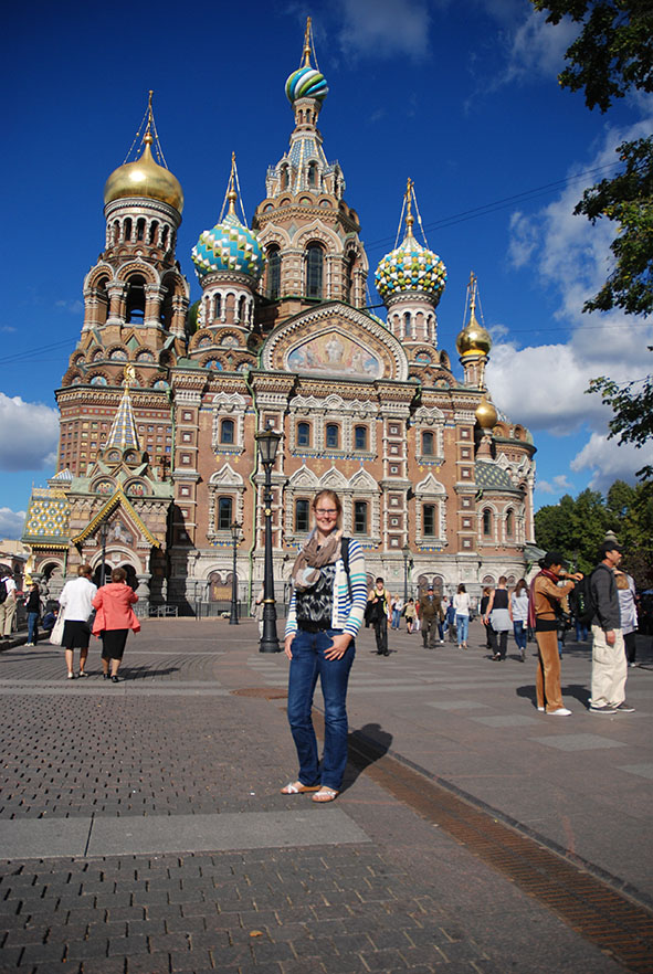 Kerk van de Verlosser op het bloed Sint Petersburg selfie