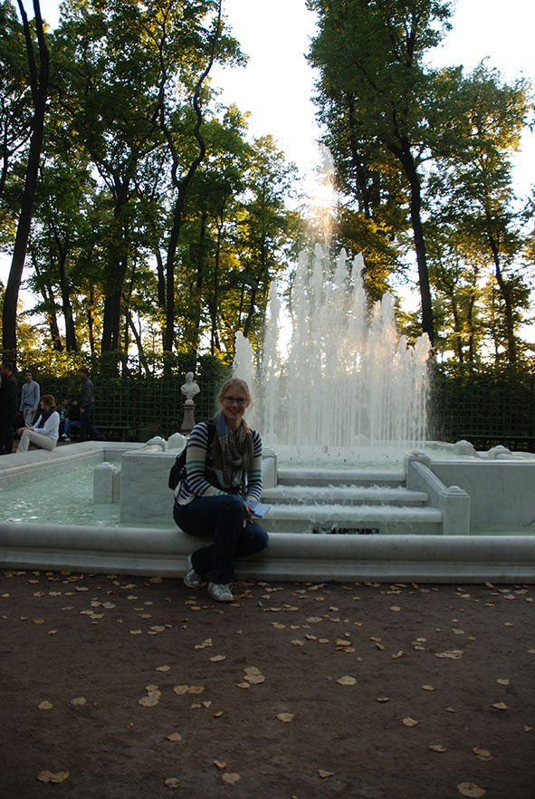 Fontein in Summer gardens Sint Petersburg