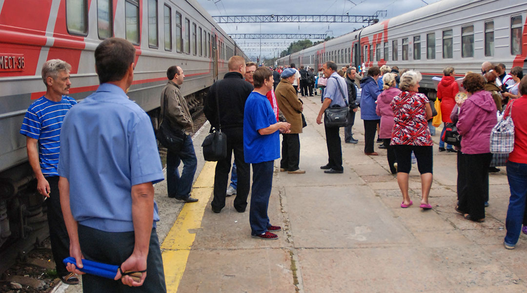 Trein Moskou naar Novosibirsk TransSiberië express