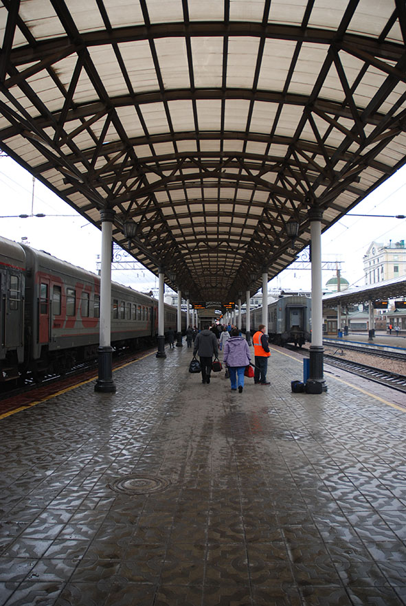 Station trein Novosibirsk naar Irkutsk