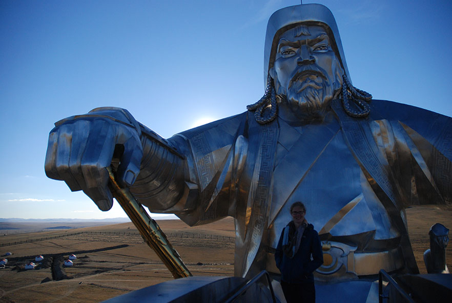 Genghis Khan standbeeld Ulaanbaatar