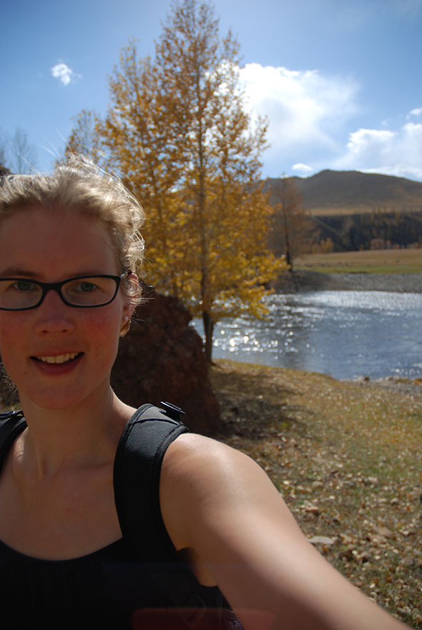 Orkhon valley nationaal park Mongolië selfie