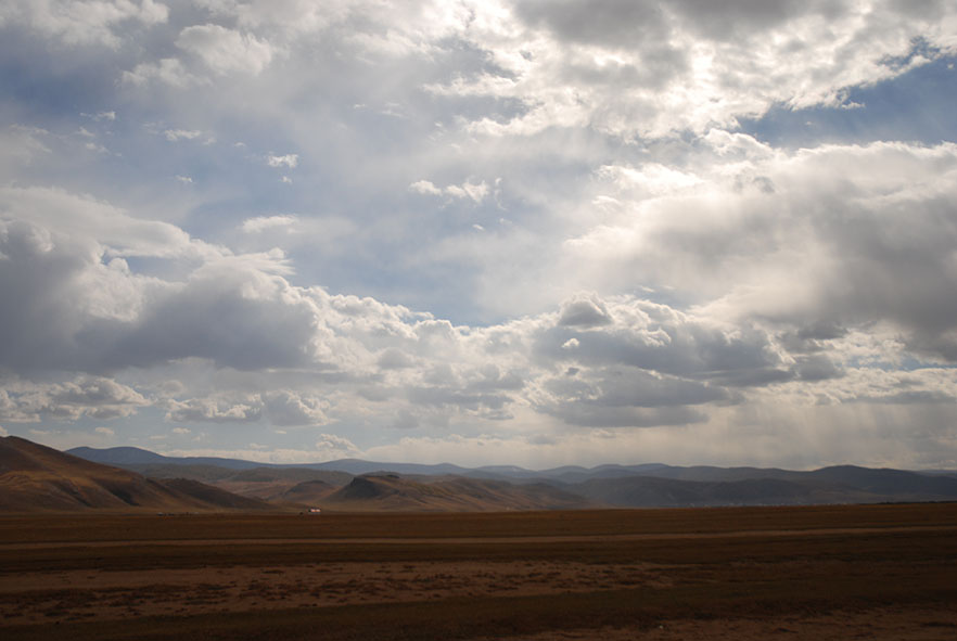 Orkhon valley nationaal park Mongolië uitzicht