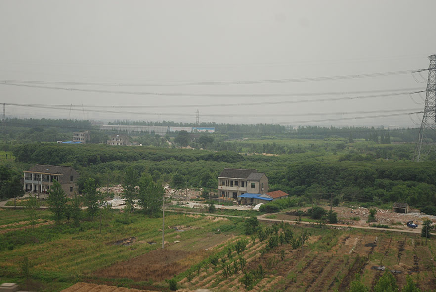 Trein van Shanghai naar Hangzhou uitzicht