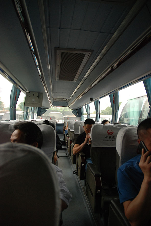 Bus van Hangzhou naar Huangshan