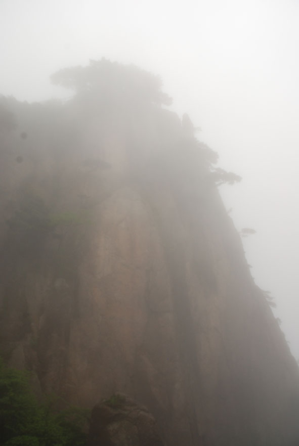 Huangshan Gele bergen mist