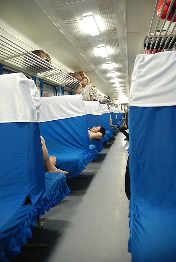 Hard seat trein van Huangshan via Yingtan naar Guilin