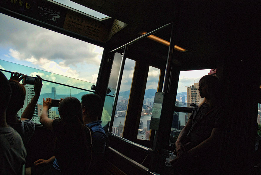 Peak tram Hong Kong toeristen