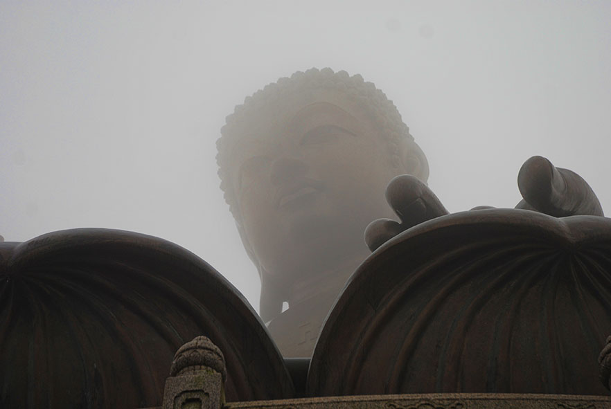Big boeddha Tian Tan Po Lin klooster Hong Kong