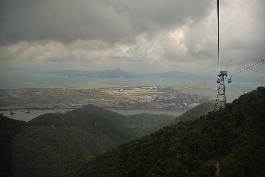 Kabelbaan Ngong Ping 360 Hong Kong uitzicht