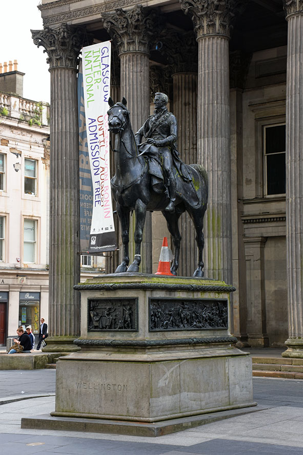 Duke of Wellington standbeeld Glasgow