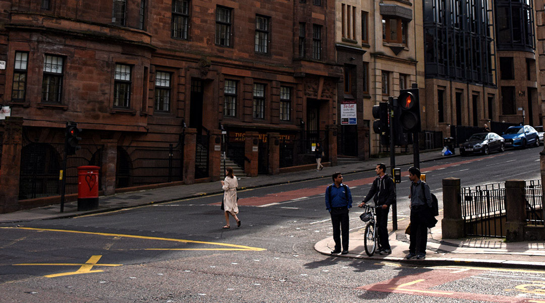 Schotland Glasgow straatbeeld
